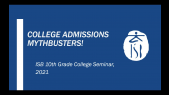College Admissions MythBuster